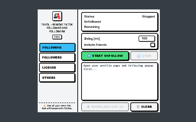 TIKFOL Interface Overview